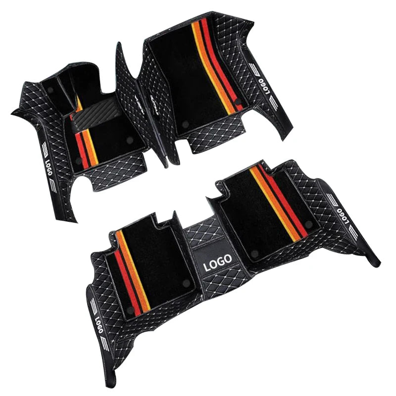 Customized car floor mats for Audi A7  Q5 A3 Q2L  Customized package door sill LOGO car floor mats accessories interior details