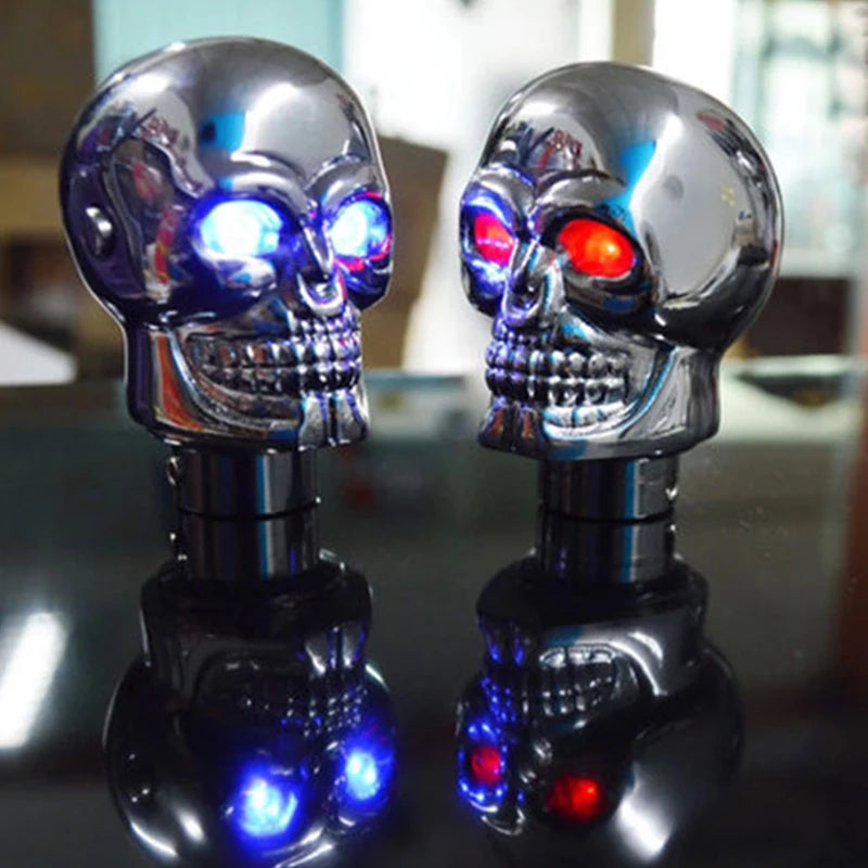 LED Lamp Shift Knob Skeleton Personalized Modification Sports Rod Gear Rod Universal Manual Head Rod Automotive Parts