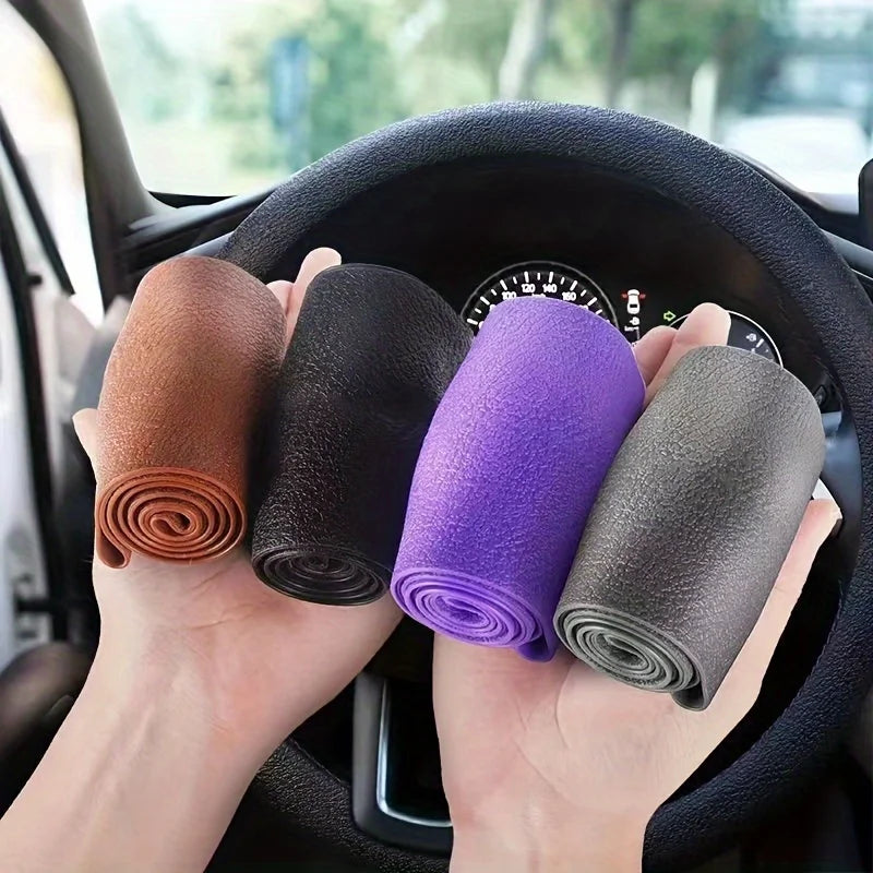 Summer Silicone Car Steering Wheel Cover, Non-Slip Universal Fit for Most Vehicles, Anti-Sweat Driving Accessory
