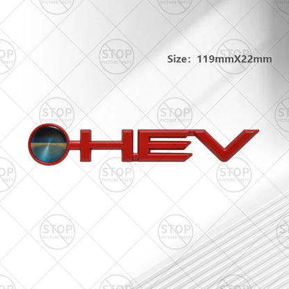 Car Sticker HEV Hybrid Logo 3D Decal Body Decoration Badge Rear Trunk Emblem For Avalon Camry Corolla Granvia Prado Sienna Hilux