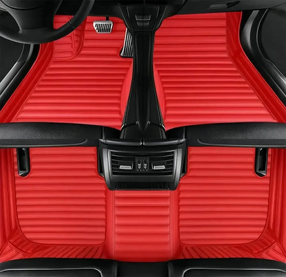 Leather Car Floor Mats For Volkswagen Tiguan 2024 2025 2026 All Weather Waterproof Car Floor Mats