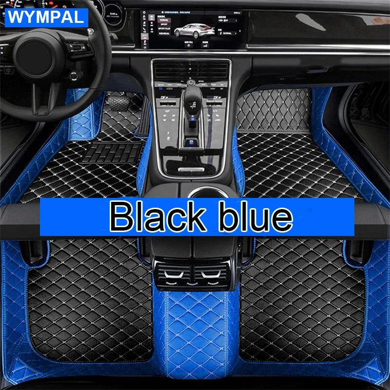 Custom Automotive Car Floor Mats For Mercedes W124 1985 1986 1987 1988 1989 Auto Luxury Leather Men Women Car Mats Full Coverage