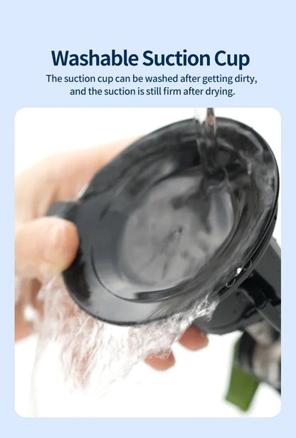 Car Phone Holder Magnetic Mount Strong Sticky Adhesive Suction Cup Dashboard 360 Rotating Anti-Shake for Iphone 16 15 14 13