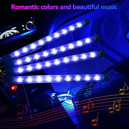RGB Car Underglow Strip Lights with App Control Waterproof Strip Lights for Cart Boat Decoration LED Exterior Lights Strip DC12V
