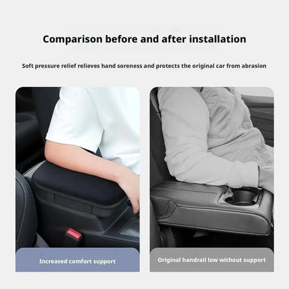 1/2pcs Car Armrest Box Pad Plush Car Center Console Protection Pad Soft And Comfortable Universal