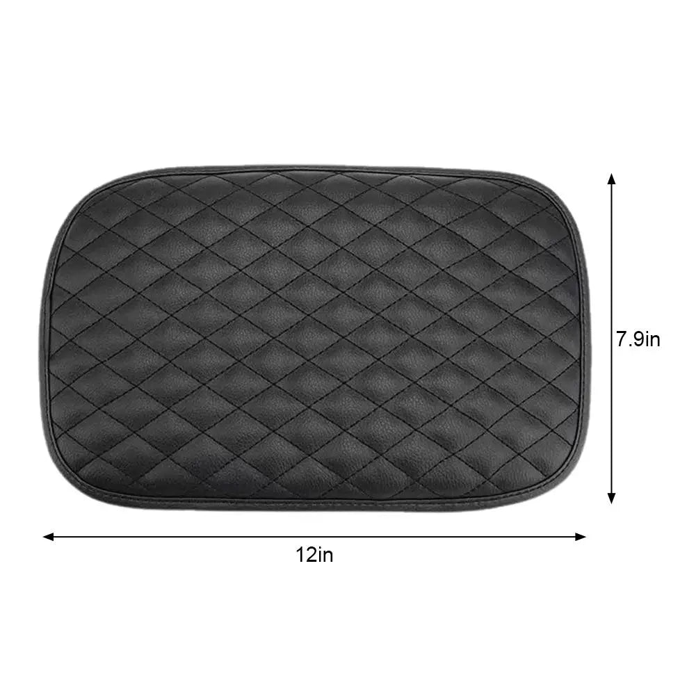 Universal Car Armrest Pad, Center Console Armrest Cover Cushion, PU Leather interior Protective Mat for Most Vehicles Auto Acces