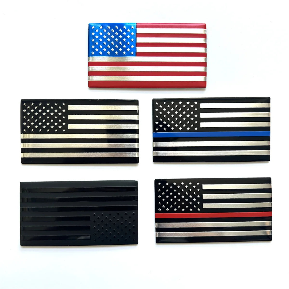 2pcs USA Emblems National flagCar Sticker Car Trunk Metal Emblem Badge Decal Sticker For Cars Motorcycles Bikes