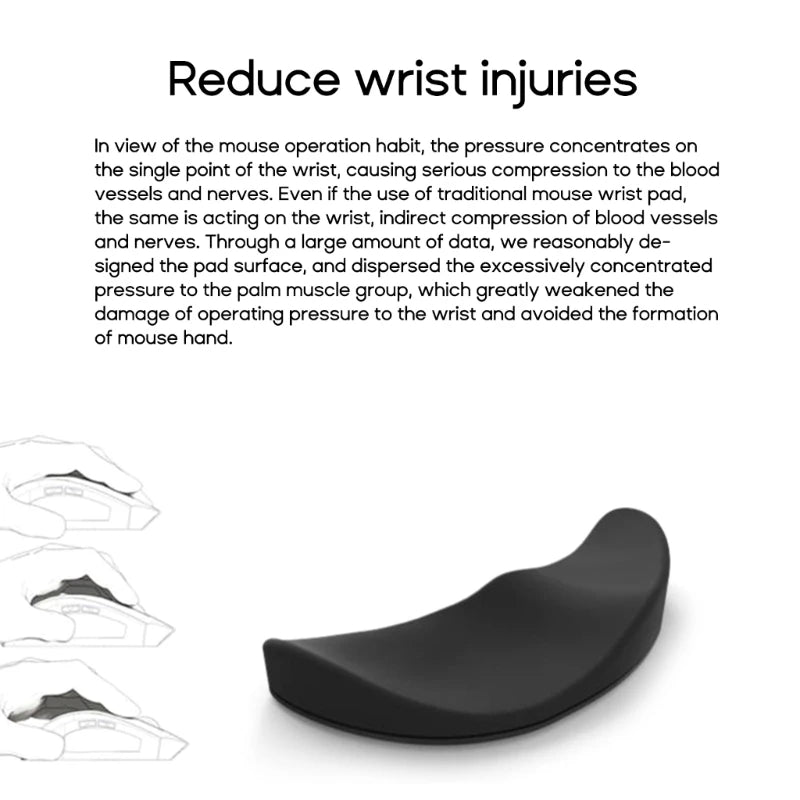 Gliding Wrist Rest, Ergonomic Wrist Rest for Mouse Gliding Palm Rest for Right  Relieve Hand Fatigue for Office Work Gaming