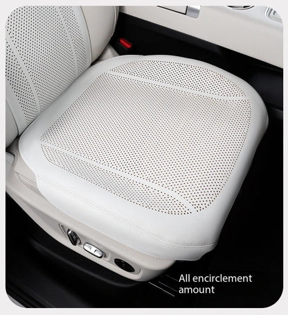 Breathable Leather Car Seat Cover Universal Front Seat Protection Cushion Luxury Car Interior Backrest Support Mat Accessories