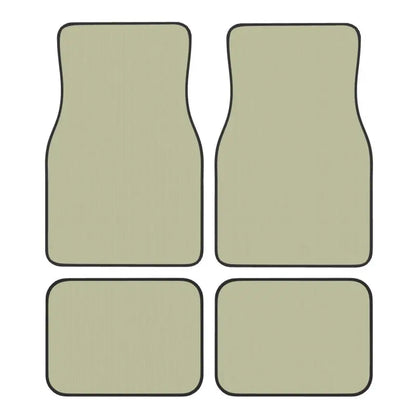 Black Solid Color Car Floor Mats Universal Non-Slip Carpets Rugs Front & Rear Car Foot Mats Set of 4 Pieces Auto Accessories