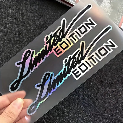 2pcs Limited Edition Emblem Badge auto car Sticker Limited Edition Logo for Car Motorcycle Truck Bike