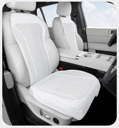 Breathable Leather Car Seat Cover Universal Front Seat Protection Cushion Luxury Car Interior Backrest Support Mat Accessories