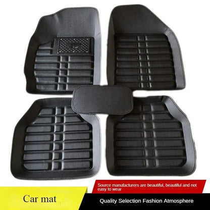 Universal 5Pcs Car PU Leather Durable Floor Mats Auto Anti-Slip Mat Car Styling Interior Auto Floor Mats Car Interior Accessorie