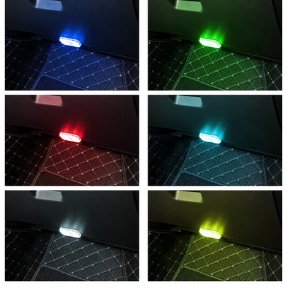 LED Touch Light Mini Wireless Car Interior Lighting Auto Roof Ceiling Reading Lamp for Trunk Storage Box USB Charging