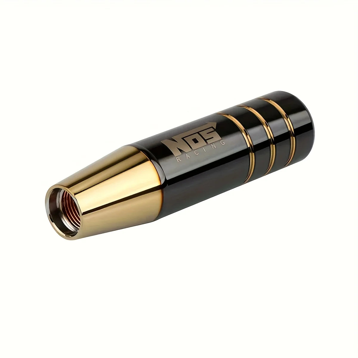 1pc 5.12-inch Aluminum Alloy JDM-style Shift Knob - Suitable for Both Manual and Automatic Transmission Cars. Featuring an Ergon