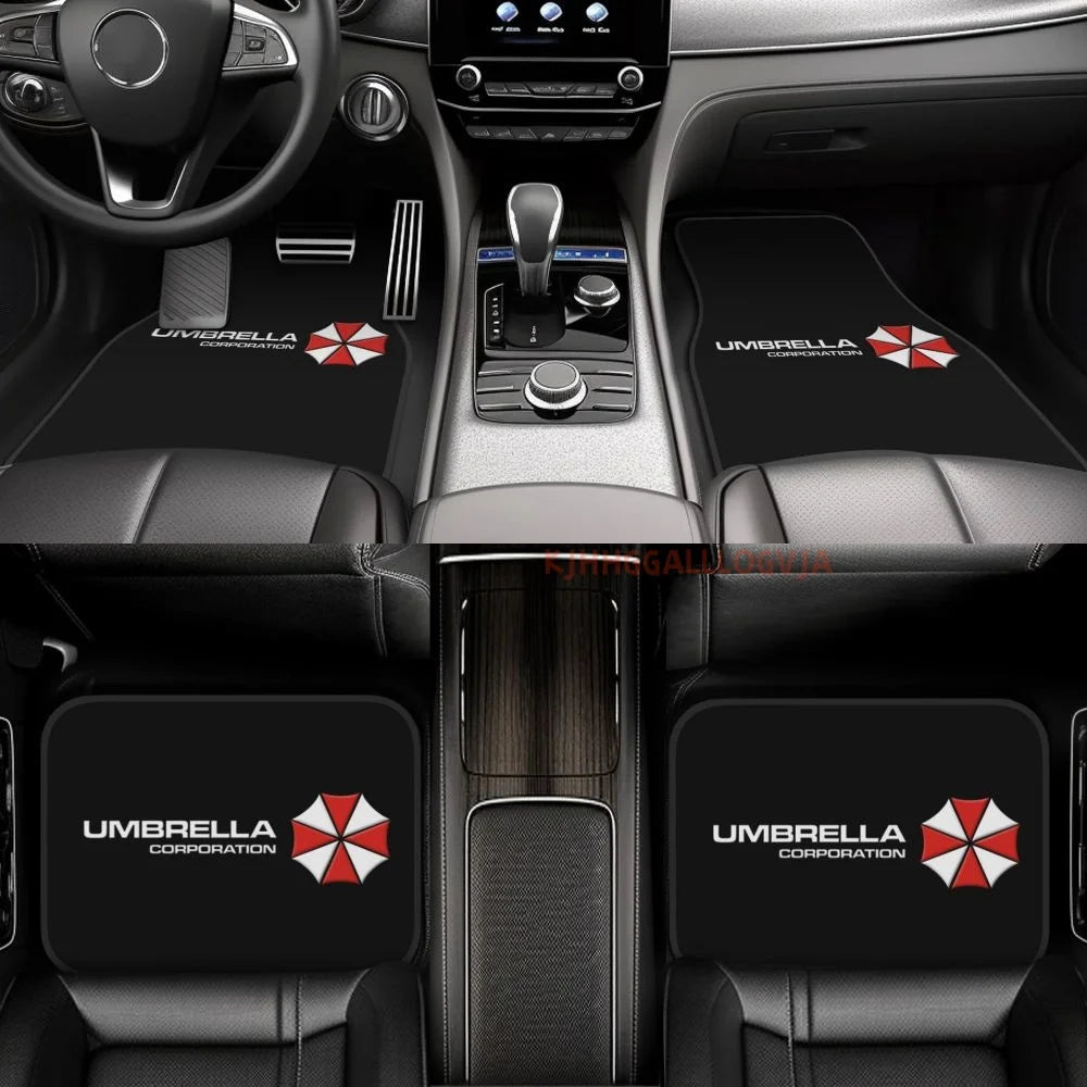 Kawaii Umbrella 4PCS Crystal Velvet Car Floor Mats Set of Four Anti Fouling Car Mats Carpet Anti Slip Car Floor Mats