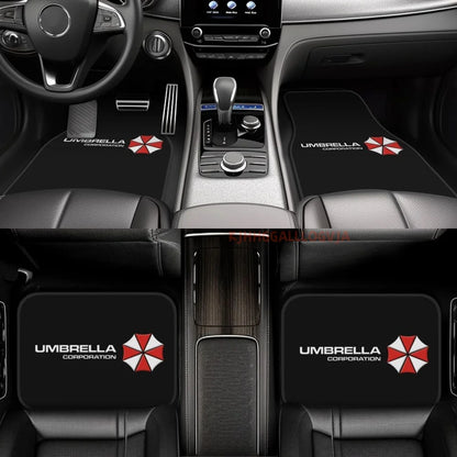 Kawaii Umbrella 4PCS Crystal Velvet Car Floor Mats Set of Four Anti Fouling Car Mats Carpet Anti Slip Car Floor Mats