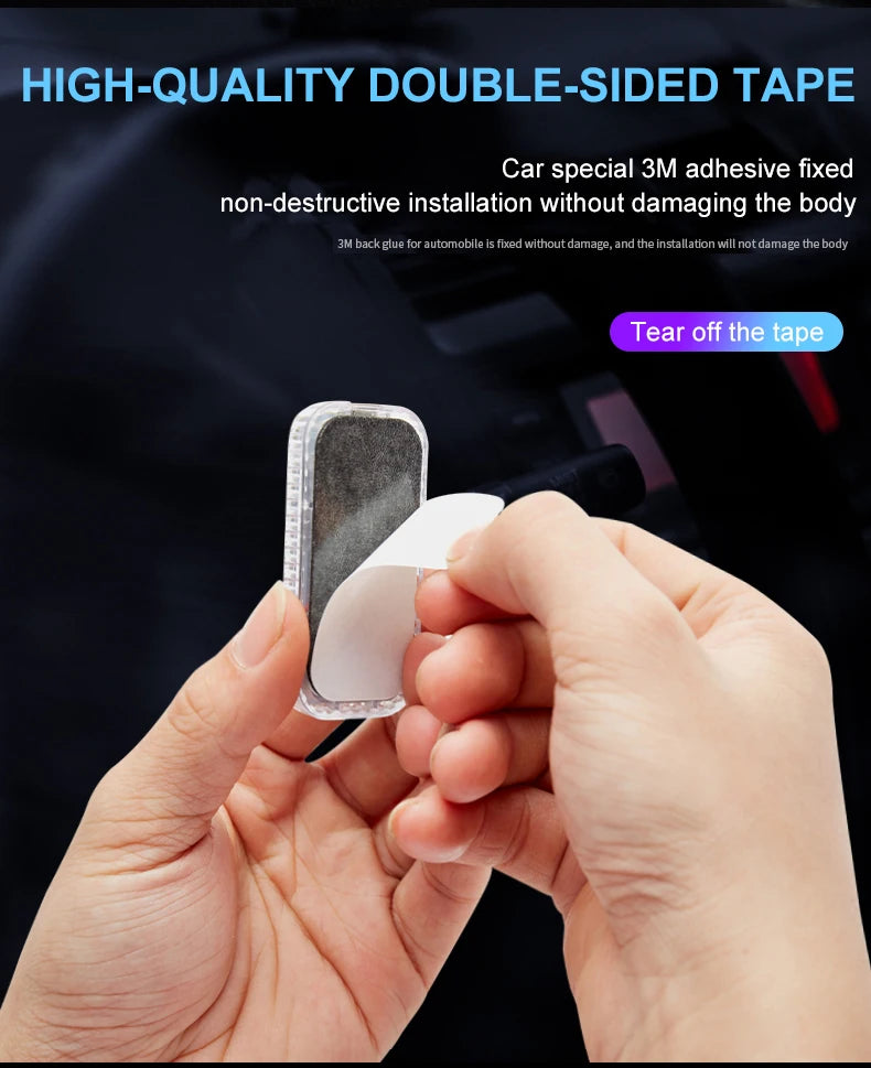 LED Touch Light Mini Wireless Car Interior Lighting Auto Roof Ceiling Reading Lamp for Trunk Storage Box USB Charging
