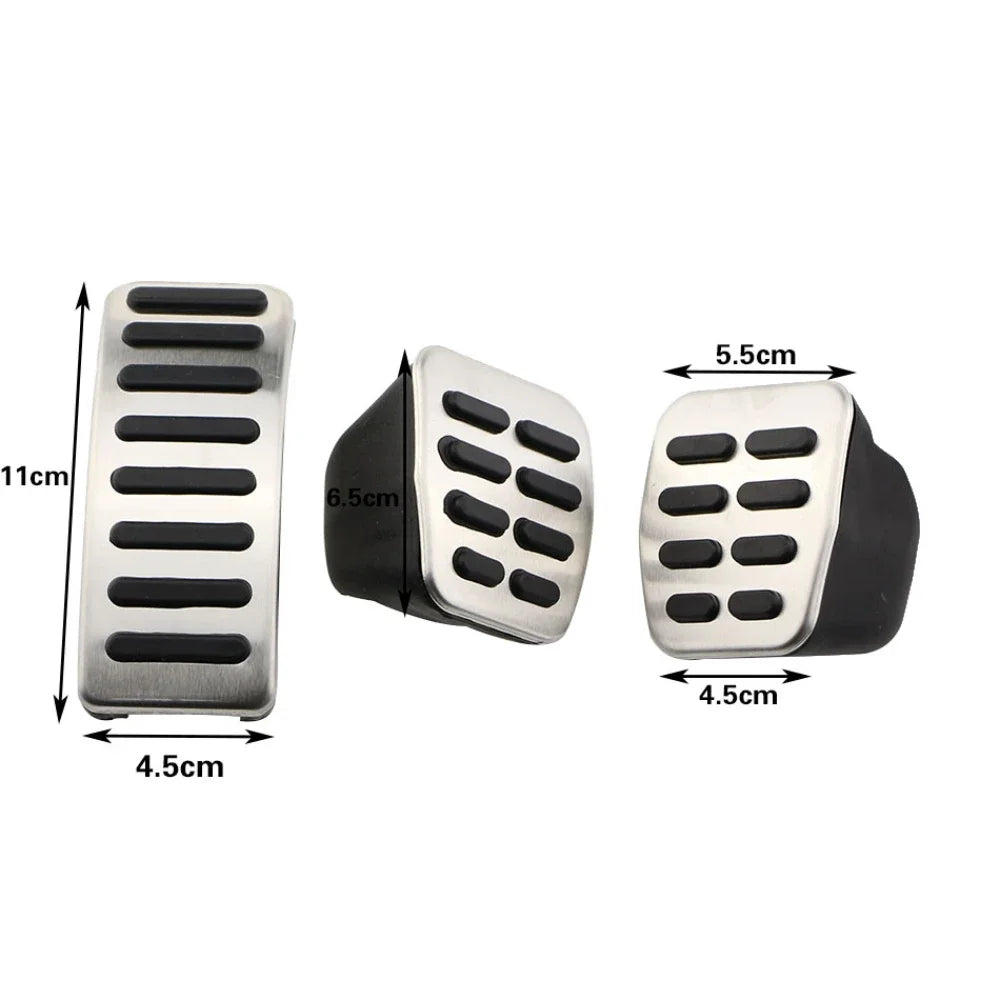 Car Pedal Pads for Volkswagen Polo Amarok Beetle Jetta MK4 Bora Golf 4 Vento Skoda Octavia 1U Fabia 1 Rabia Rapid Roomster