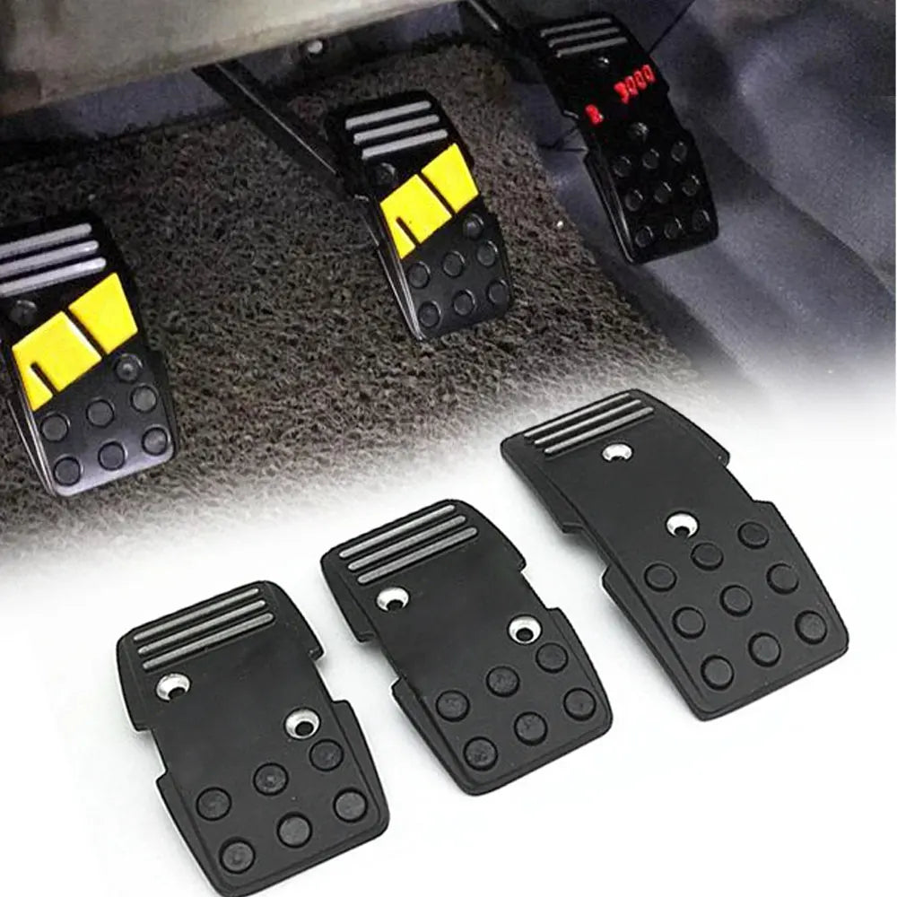 3pcs mom Style R3000 Manual Car Clutch Brake Accelerator Foot Pedals Fuel Pedal Pads Most Vehicle antideslizantes Pad Cover