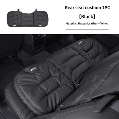 Car Velvet Cushion Vinter Leather Backrest Seat Cover Accessories For Jeep Grand Cherokee Compass Patriot Renegade Wrangler Libe