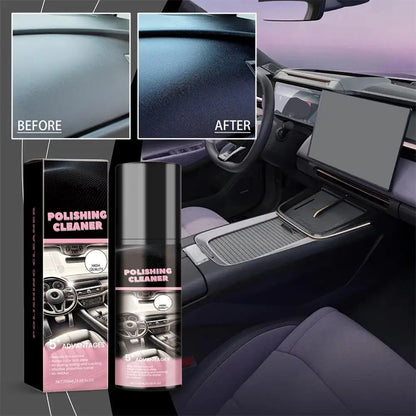 100ml Car Interior Polishing Cleaner Spray, Dashboard & Leather Restorer, UV Protection  Conditioner for Plastic, Vinyl & Rubber