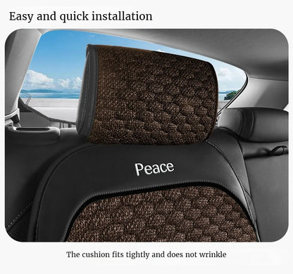 Breathable Linen Car Seat Cushion Comfortable and Wearable Car Seat Cover Universal Fits Most Cars - 1 Unit