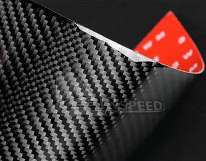 Real Soft Carbon Fiber Sticker For Ford Mustang GT Dark Horse EcoBoost 2024 2025 2026 LHD RHD Car Headlight Switch Interior Trim