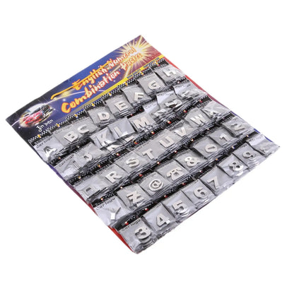200 Piece Self adhesive 3D Chrome Car Emblem Badge Decal Car Alphabet Letters Number Sticker Automotive Exterior DIY Accessories