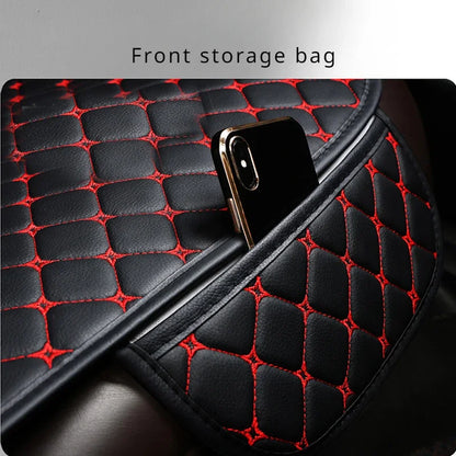 PU Leather Car Seat Cover Universal Minimalism Soft Seat Cushion Protective Cover with Storage Pocket Car Interior Accessories