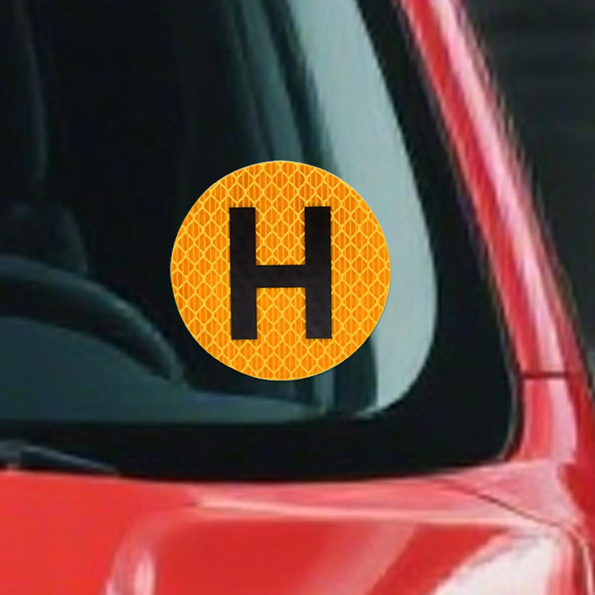 Automotive Emblem Decals Magnetic Car Stickers With H Sign 6cm Vehicle Historical Badge For Windscreen Door Window