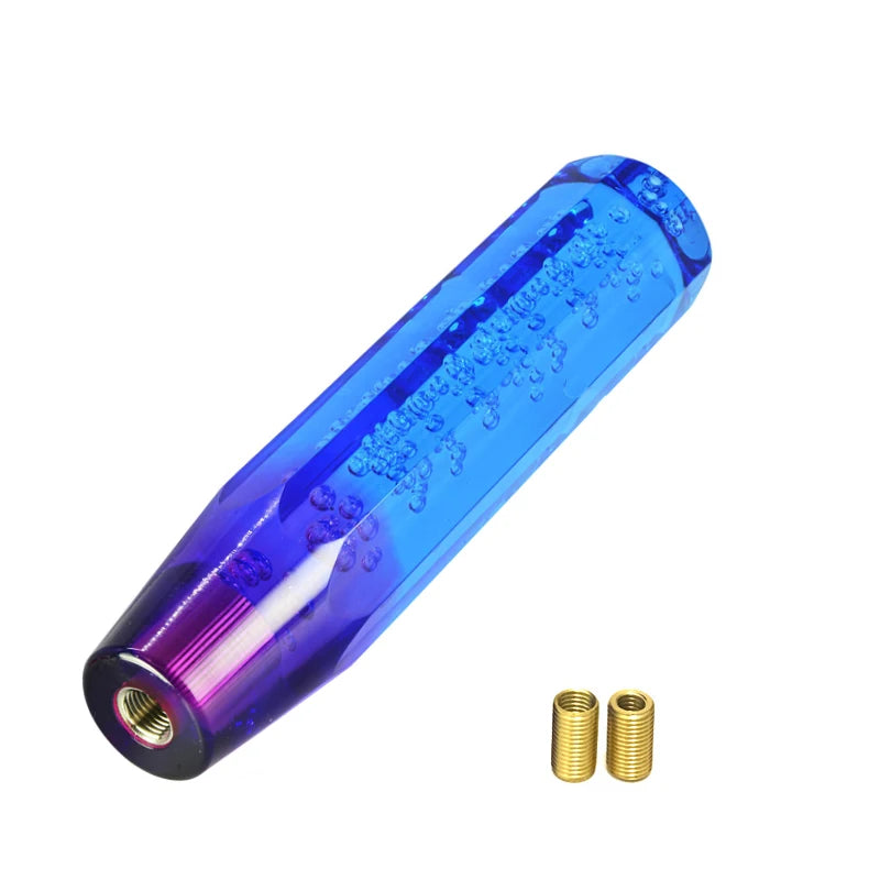 10/15/20cm Blue Purple Shift Knob Crystal Transparent Gear Shift Knob Car Modification Universal Manual Automatic Shift Knob