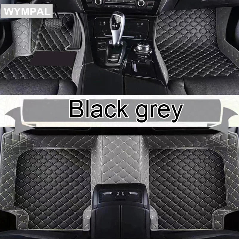 Custom Automotive Car Floor Mats For Mercedes W124 1985 1986 1987 1988 1989 Auto Luxury Leather Men Women Car Mats Full Coverage