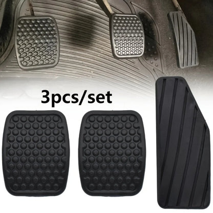 3-Piece Set Car Foot Pedals Anti-Slip Durable Brake And Accelerator Pedal Pads Universal Fit for Vehicles