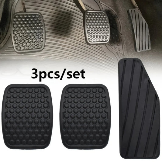 3-Piece Set Car Foot Pedals Anti-Slip Durable Brake And Accelerator Pedal Pads Universal Fit for Vehicles