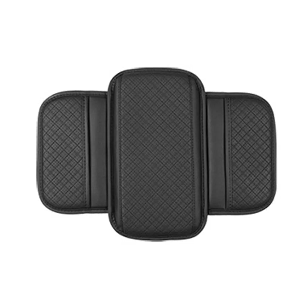 Universal Auto Armrest Pad PU Leather Durable Center Console Cushion with Storage Pocket Waterproof Car Armrest Cover Vehicle