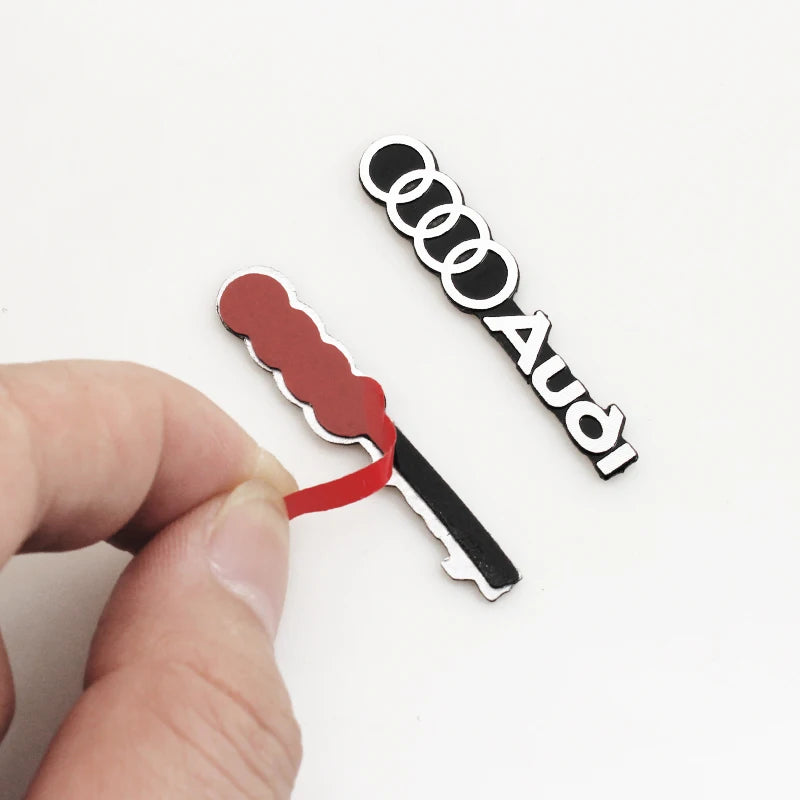 car audio decorate 3D Aluminum Badge Emblem Sticker For Audi Sline A4 A3 A5 A6 A1 A7 A8 Q2 Q3 Q5 Q7 Q8 TT Accessorie Car Styling