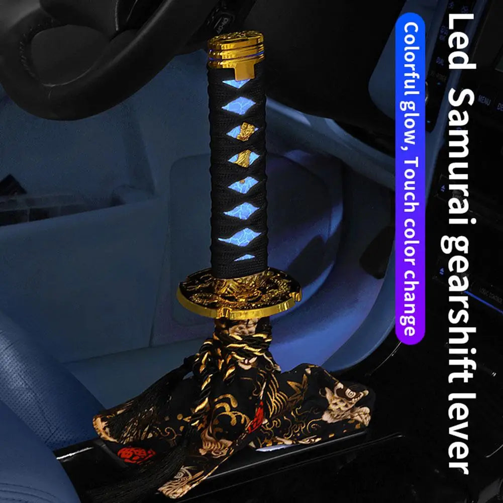 Katana Samurai Sword Shift Knob Shifter With Adapters Manual Transmission Gear Shift knob Warrior Sword Shift Knob Adapter 15mm