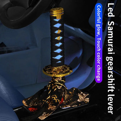 Katana Samurai Sword Shift Knob Shifter With Adapters Manual Transmission Gear Shift knob Warrior Sword Shift Knob Adapter 15mm