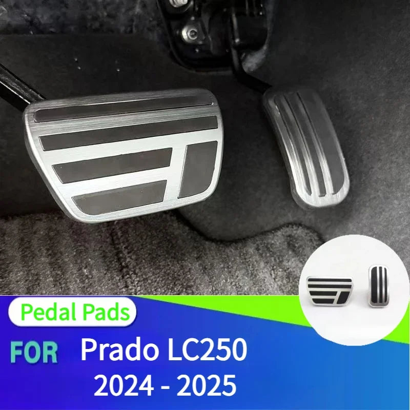 Pedal Pads for Land Cruiser LC300 Prado LC250  GX550 Refit Pedal Cover Gas Accelerator Brake Footrest Clutch Thrott