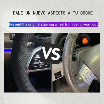 Car Steering Wheel Cover For Alfa Romeo 159 2005-2012 Brera Spider Sportwagon Suede Leather Car Accessories Steering Wrap