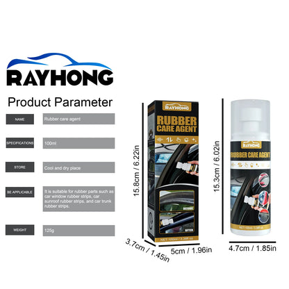 Spray Renovador de Borracha Automotiva - Agente de Limpeza e Proteção