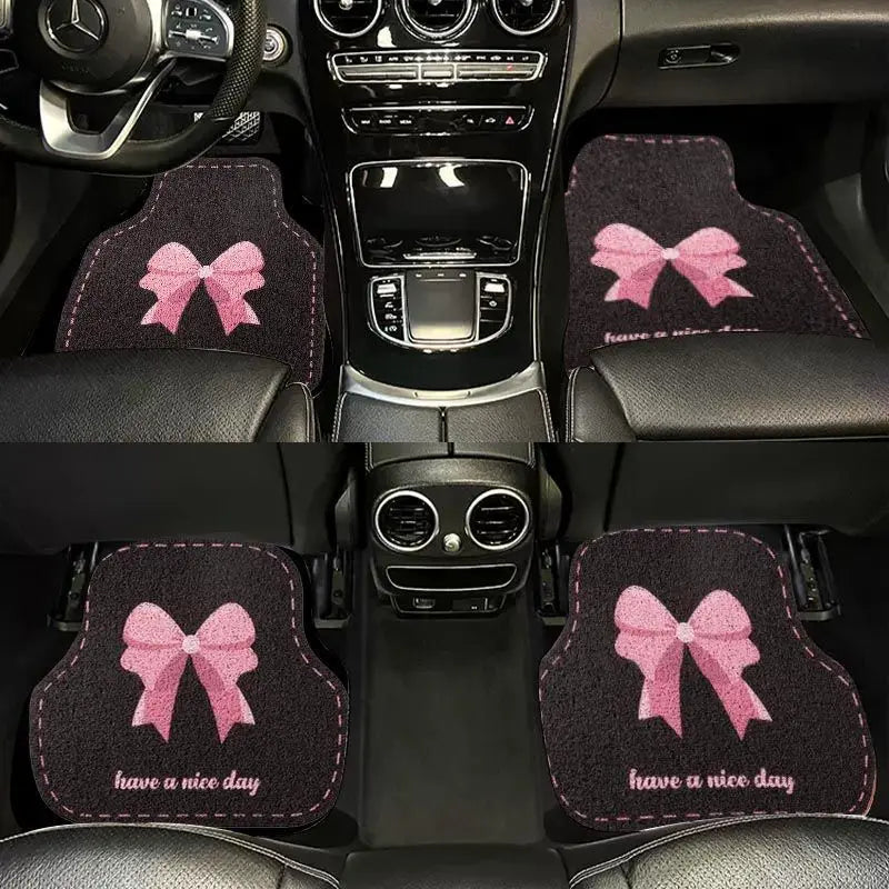 Universal Car Floor Mats Cute Women Driver Side Auto Foot Pad Non Slip Durable Carpet