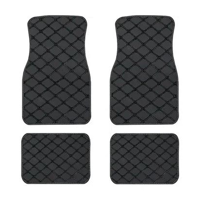 4 pcs Waterproof Leather Car Floor Mats Universal Auto Foot Pad Protector Automobile Interior Carpet Accessories Interior