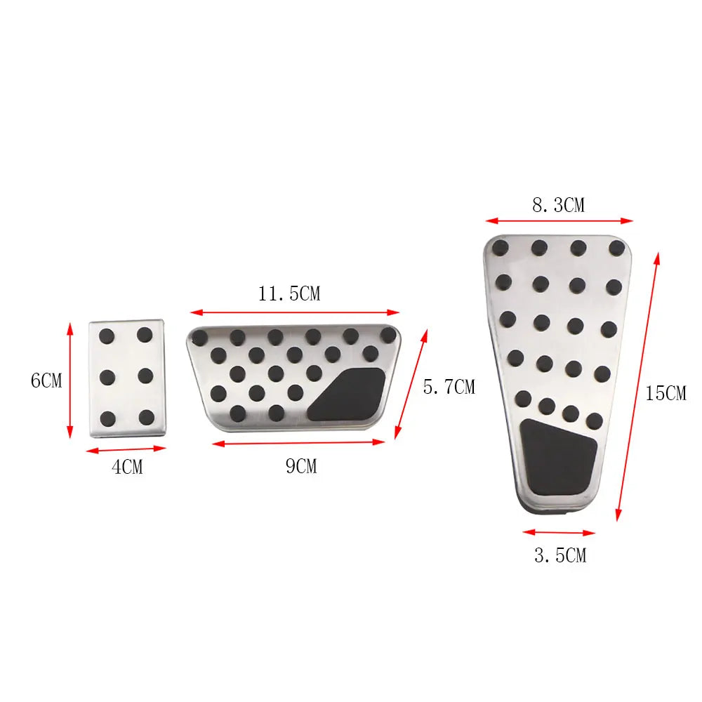 Accelerator Gas Pedal Brake Pedal Cover Foot Pedal Pads Kit for Dodge Ram 2011-2019 1500 2500 3500 5500