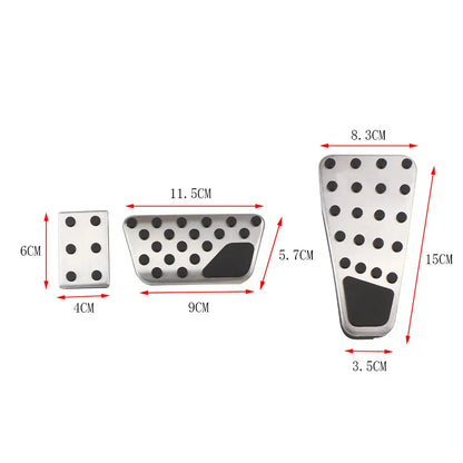 Accelerator Gas Pedal Brake Pedal Cover Foot Pedal Pads Kit for Dodge Ram 2011-2019 1500 2500 3500 5500