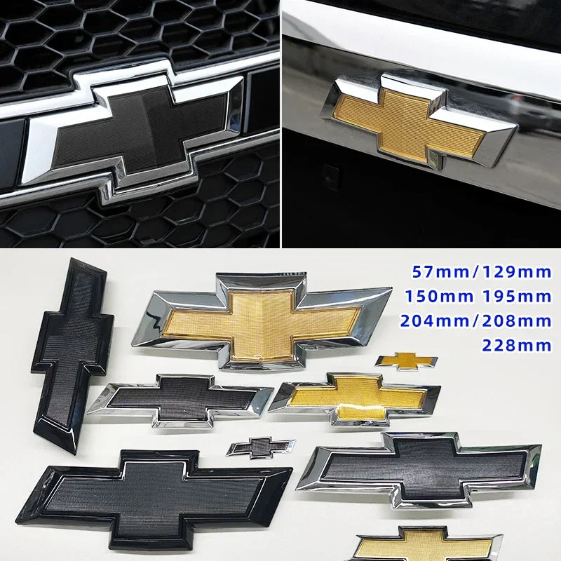 ABS Car Front Hood Emblem Sticker Rear Tail Trunk Badge Accessories for Chevrolet Epica Spark Aveo Captiva Cruze Malibu XL Trax