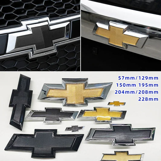 ABS Car Front Hood Emblem Sticker Rear Tail Trunk Badge Accessories for Chevrolet Epica Spark Aveo Captiva Cruze Malibu XL Trax