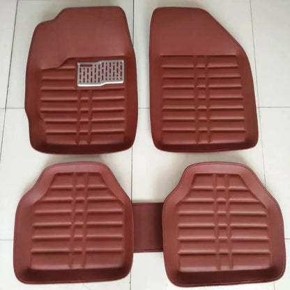 Universal 5Pcs Car PU Leather Durable Floor Mats Auto Anti-Slip Mat Car Styling Interior Auto Floor Mats Car Interior Accessorie