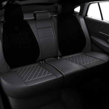 Karcle Nappa Leather Car Seat Cover Surround Bottom Car Seat Cover Full Set Durable Car Seat Protection Cushion Car Accessories
